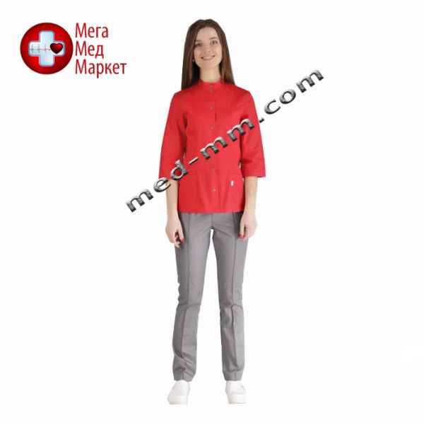 Купить Медицинский костюм Амстердам красный/серый №1029 цена, характеристики, отзывы